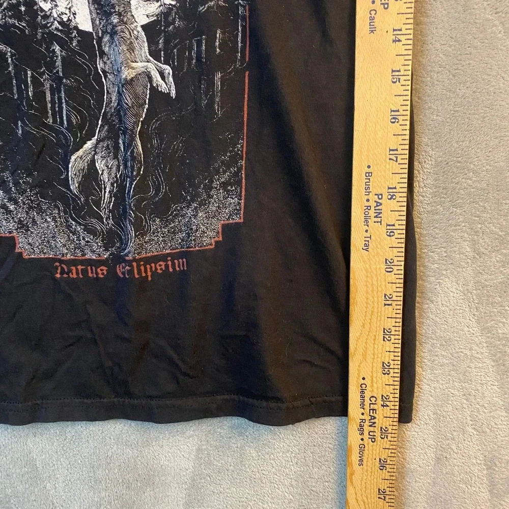 UADA Natus Eclipsim T Shirt Mens Small Black Metal Band Tee Double Sided